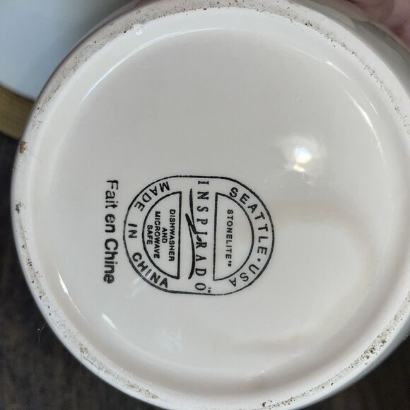 Inspirado Vintage Inspired  Lidded Cookie GingerJar Grape Vine Pattern Off White - Picture 4 of 5